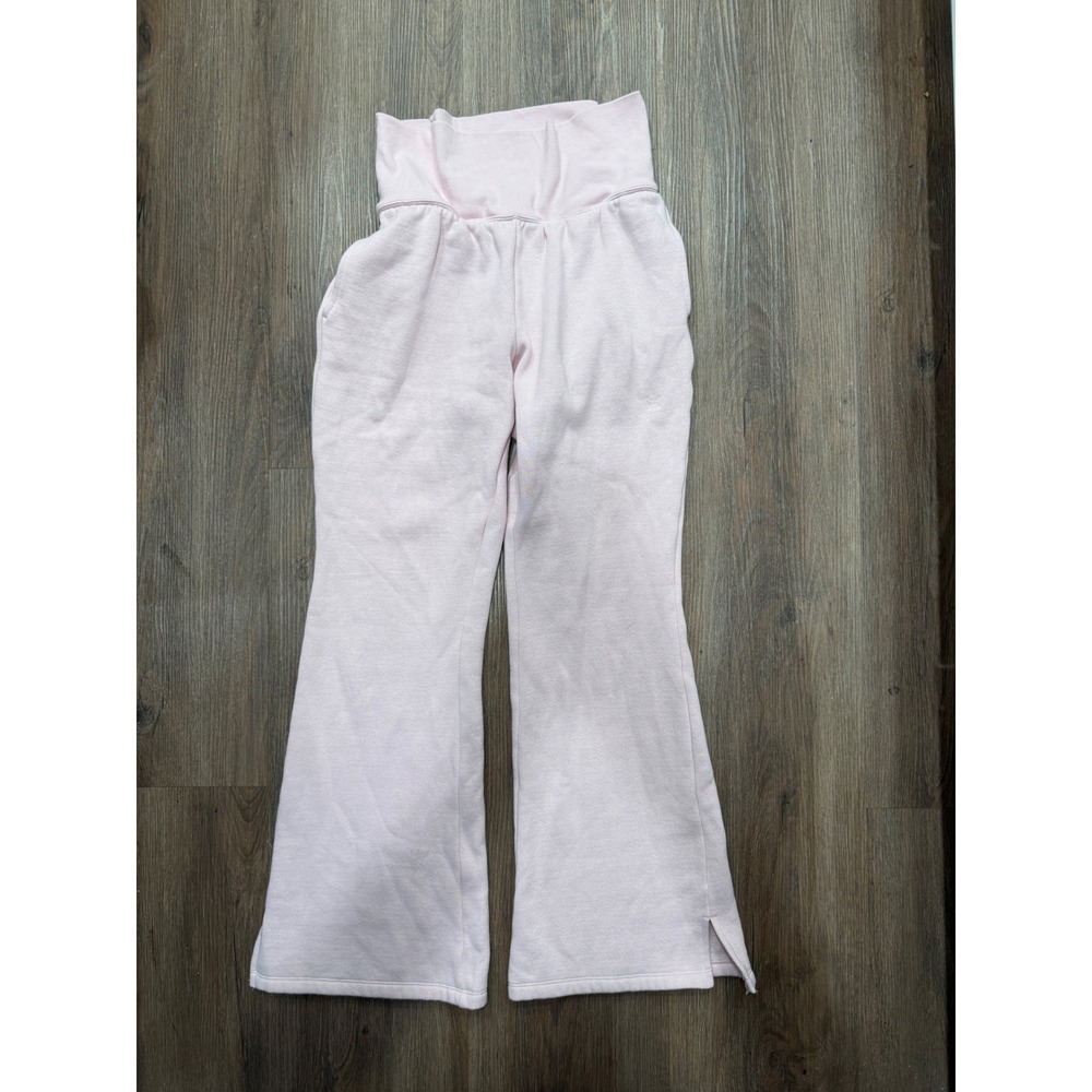 PINK Victoria's Secret Light Pink Flare Sweatpants Foldover Waistband Small